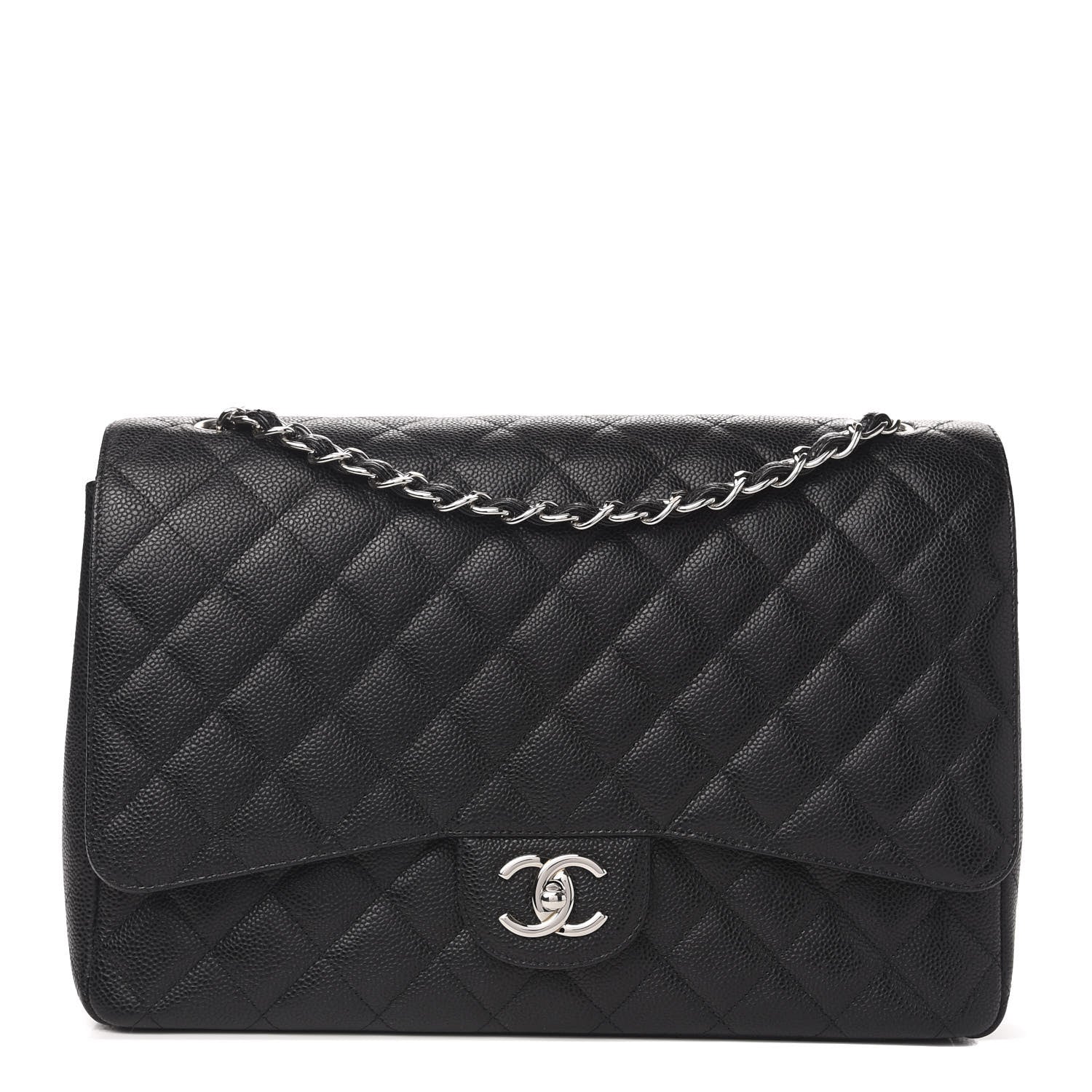 Chanel Caviar Quilted Maxi Double Flap Black 1 of 11