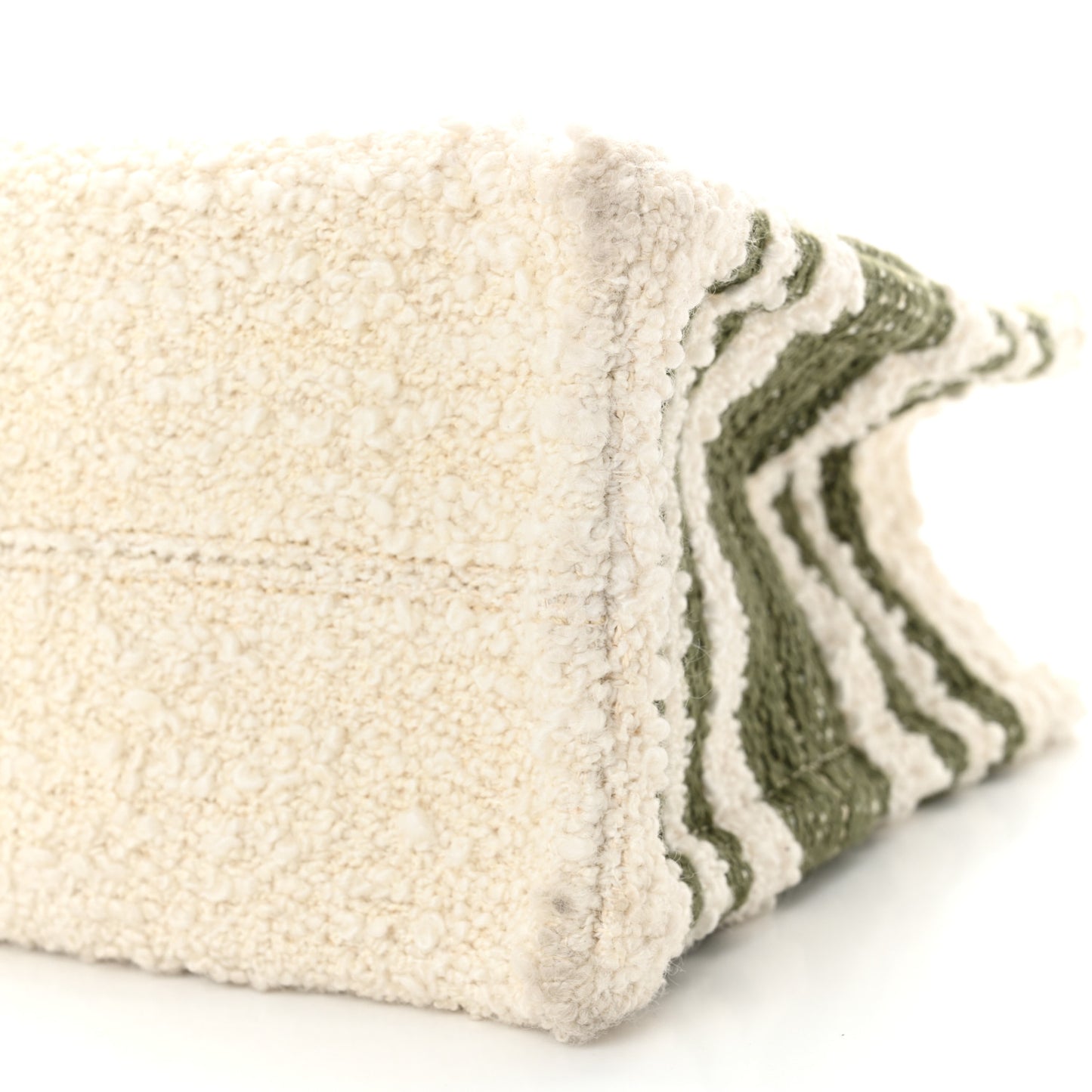 Stripe Triomphe Small Cabas Thais Khaki Tan