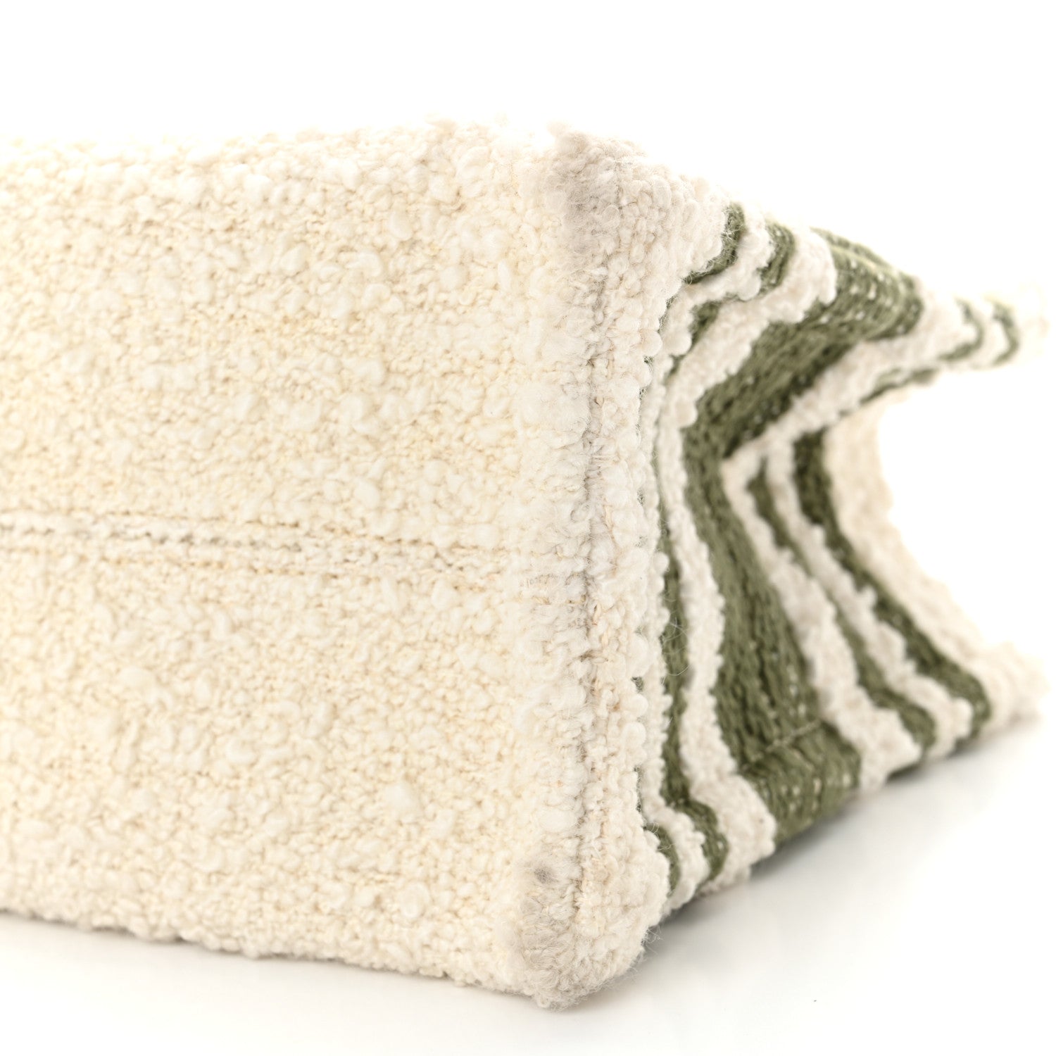 Celine Stripe Triomphe Small Cabas Thais Khaki Tan 10 of 12