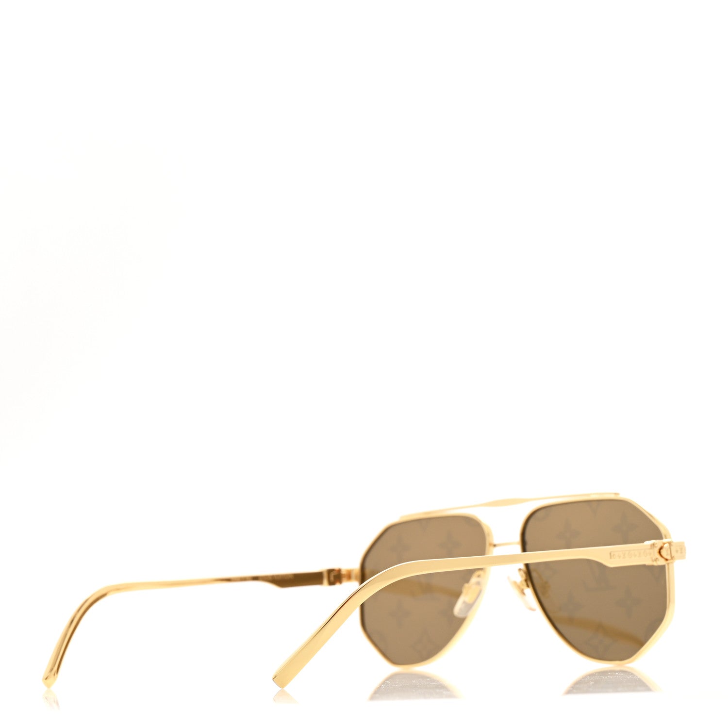 Louis Vuitton ゴールド サングラス LOUIS VUITTON Z0896W Drive Gold W 130 948 Luxury Designer
