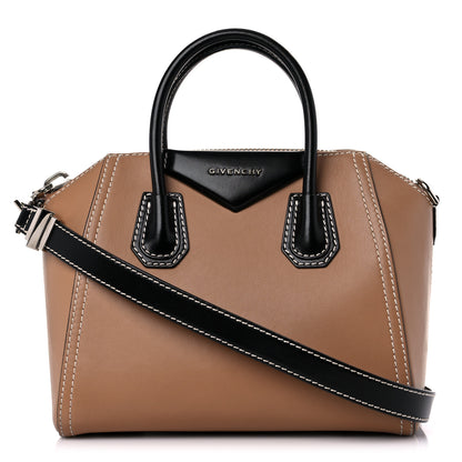 Givenchy Calfskin Small Topstitch Bi-Color Antigona Beige Black 1 of 9