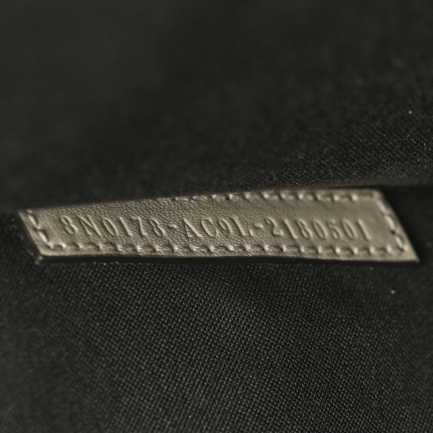 Vitello King Logo Embossed Large Flat Pouch White Ice