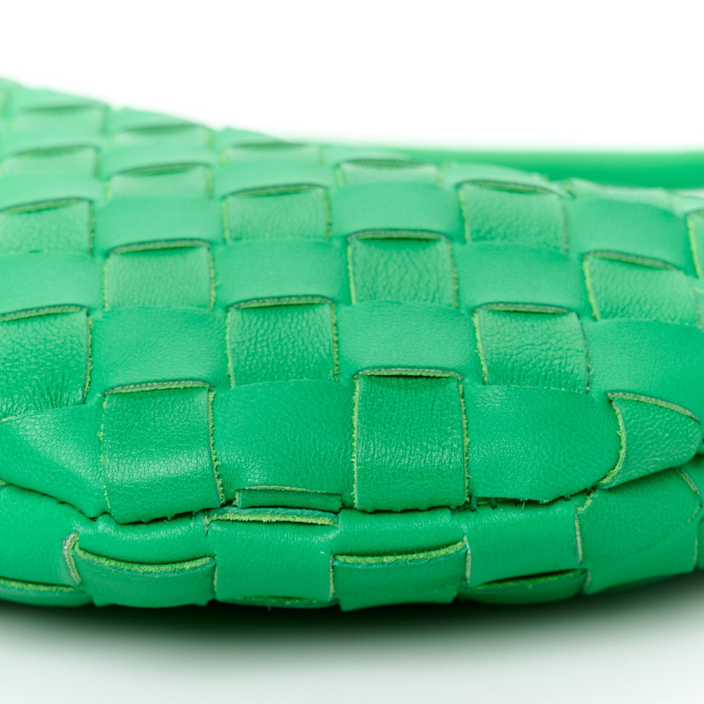 Nappa Intrecciato Small Turn Pouch Parakeet
