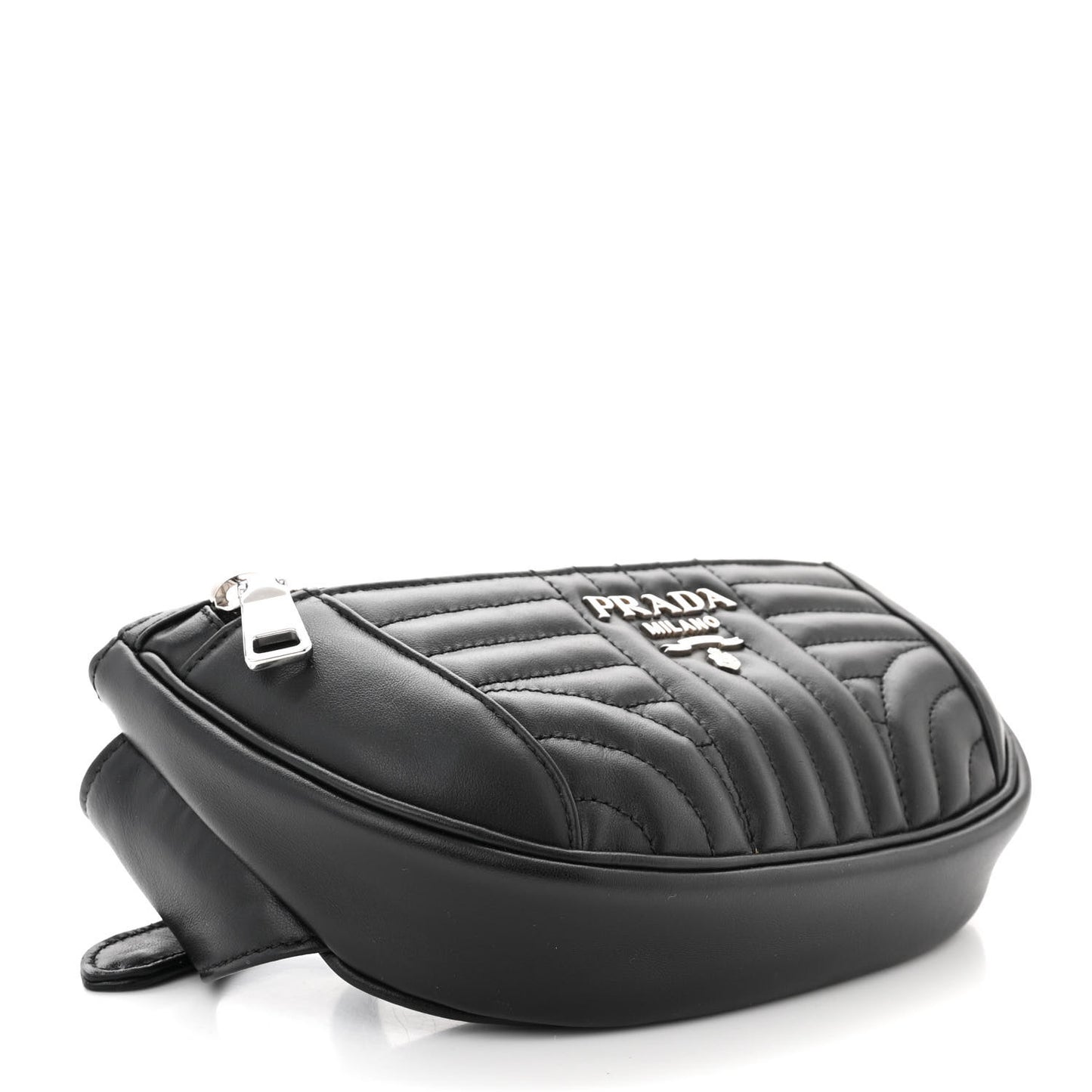Soft Calfskin Impunture Diagramme Belt Bag Black