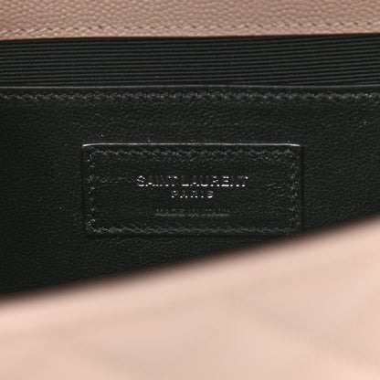 Saint Laurent Grain De Poudre Textured Mixed Matelasse Medium Triquilt Monogram Satchel Marble Pink 7 of 11