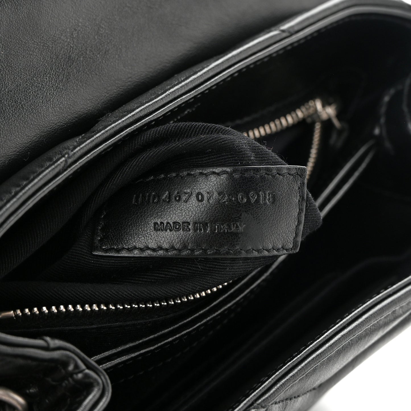 Calfskin Y Quilted Monogram Toy Loulou Crossbody Bag Black