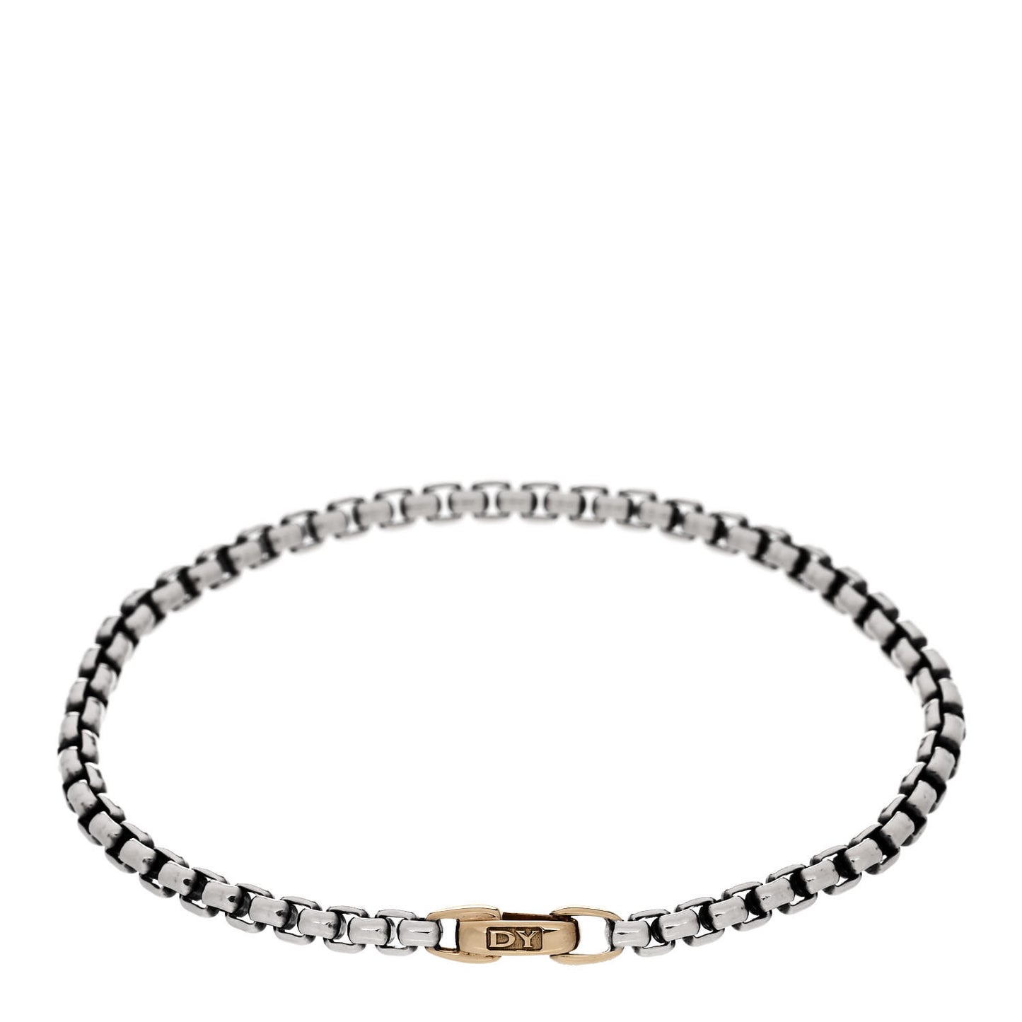 Sterling Silver 14K Yellow Gold 4mm Bel Aire Chain Bracelet