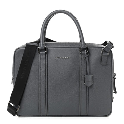 Burberry Grainy Calfskin Newberg Briefcase Grey 1 of 8