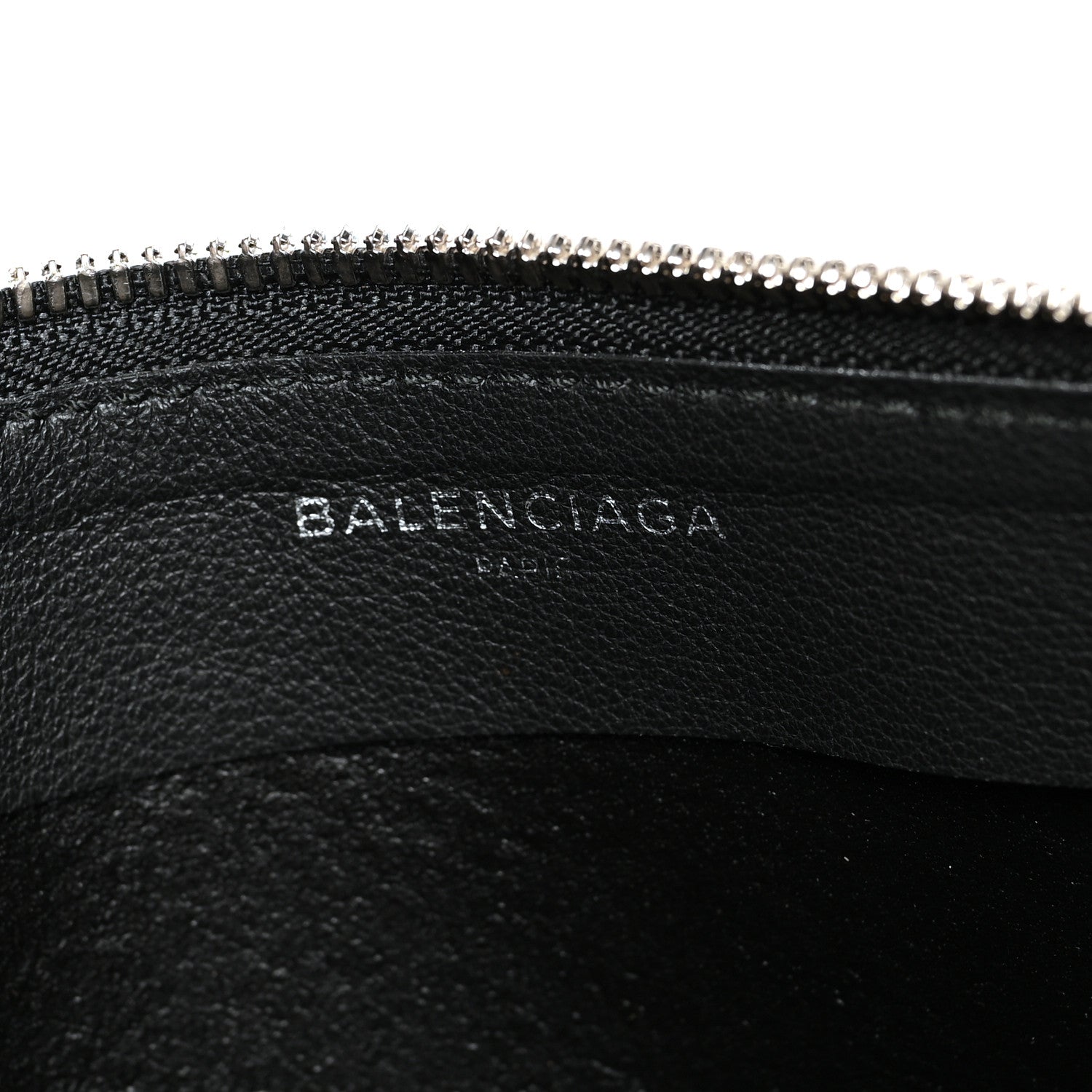 Balenciaga Calfskin Political Campaign Logo Pouch Black 6 of 8