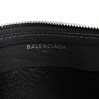 Balenciaga Calfskin Political Campaign Logo Pouch Black 6 of 8