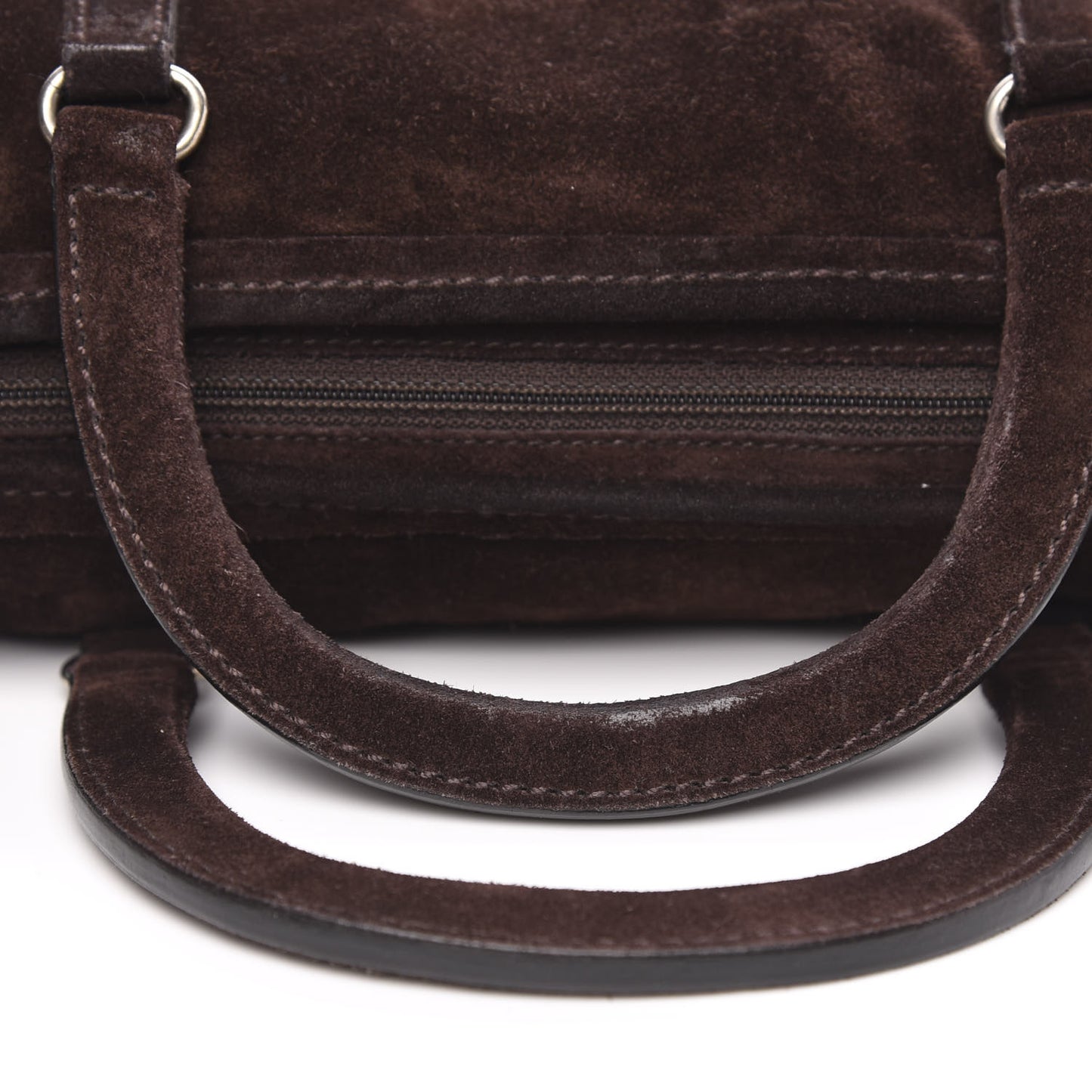 Suede Camoscio Bow Bag Caffe