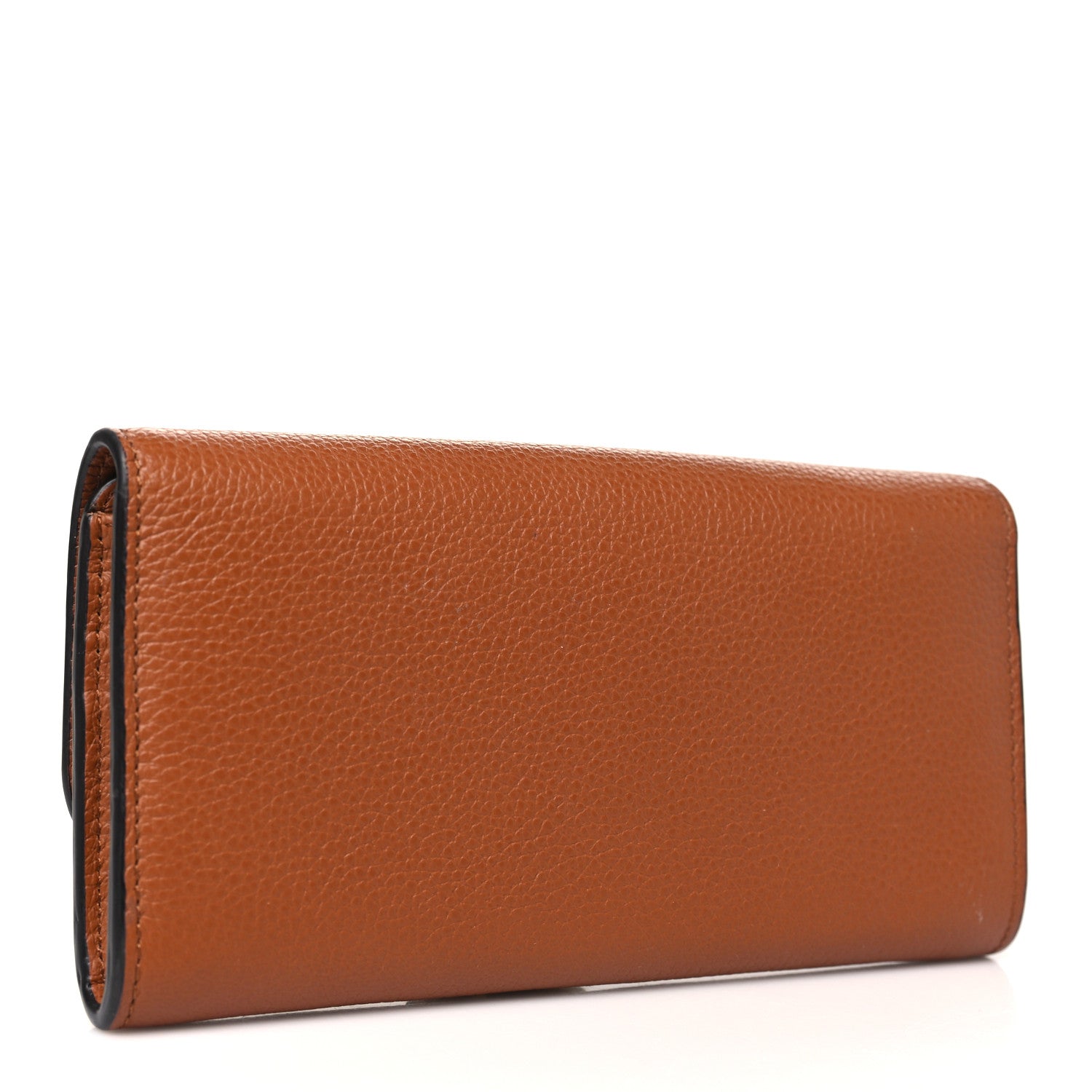 Chloe Calfskin Marcie Continental Flap Wallet Tan 3 of 8
