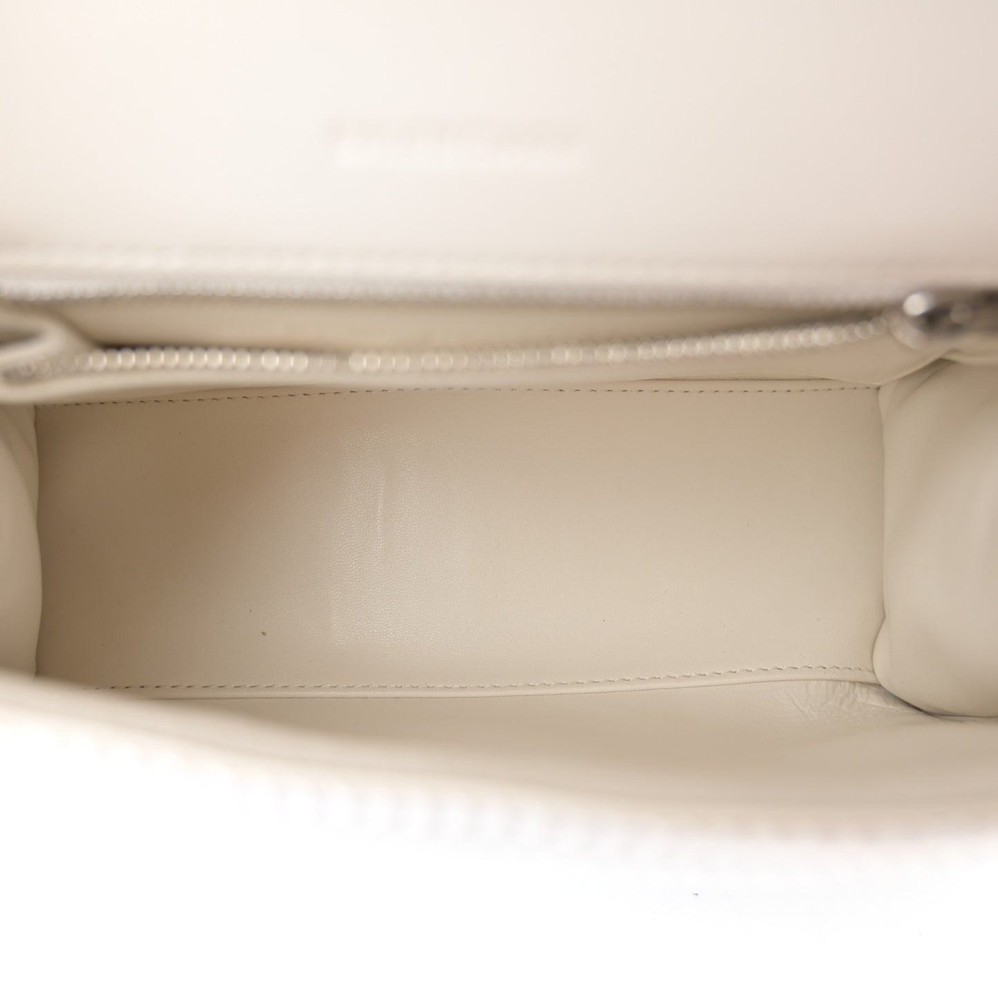 Faux Calfskin Fabric Glow In The Dark Small Sneakerhead Top Handle Bag White Orange