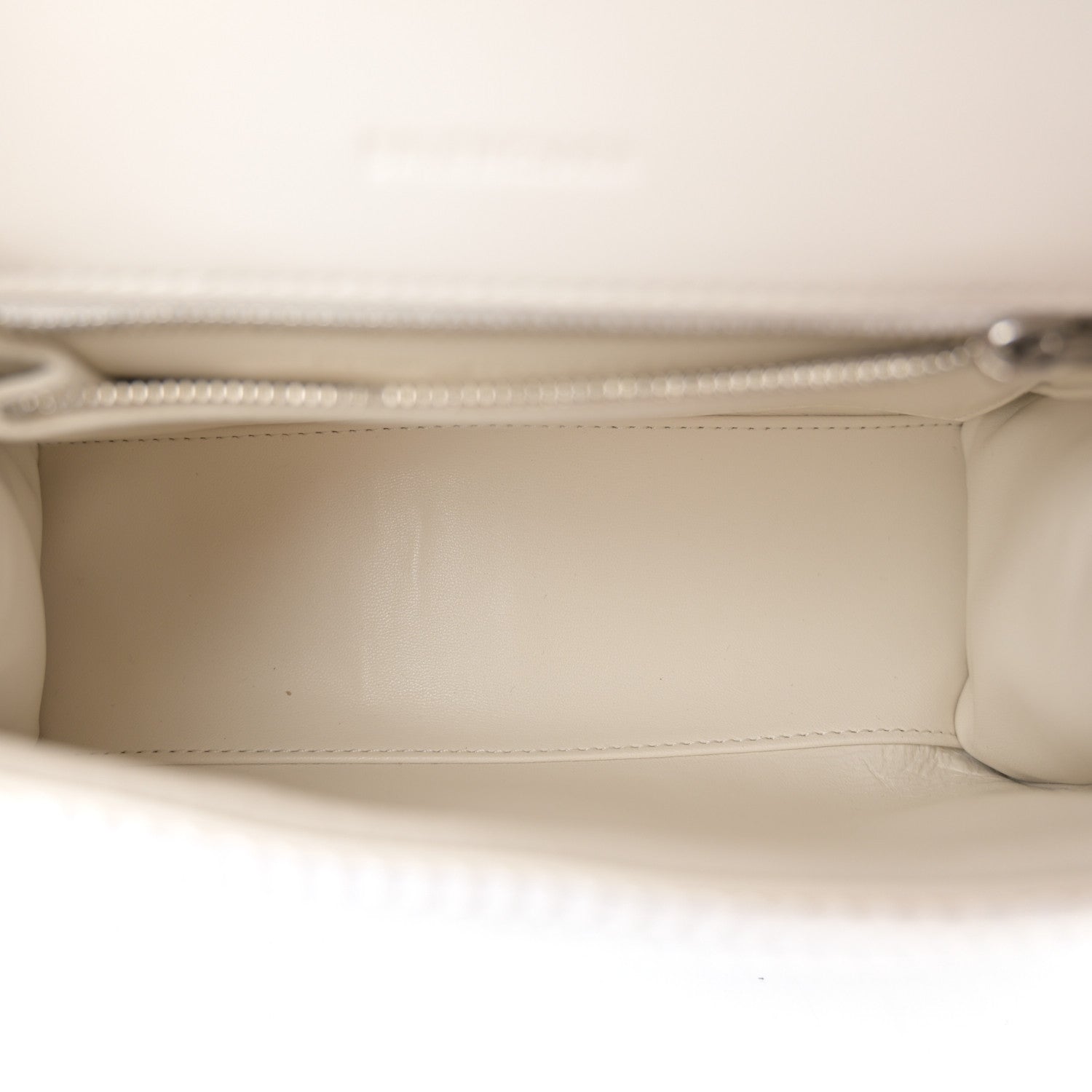 Balenciaga Faux Calfskin Fabric Glow In The Dark Small Sneakerhead Top Handle Bag White Orange 5 of 10
