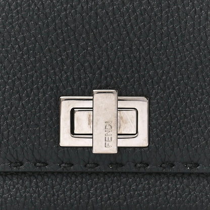 Fendi Cuoio Romano Selleria Peekaboo Continental Wallet Asfalto 13 of 16