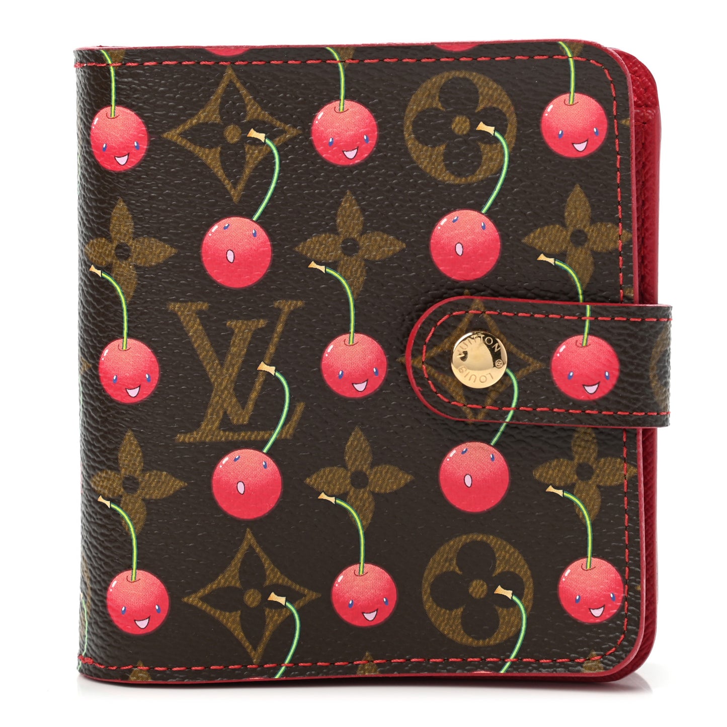 Monogram Cerises Compact Zippe Wallet