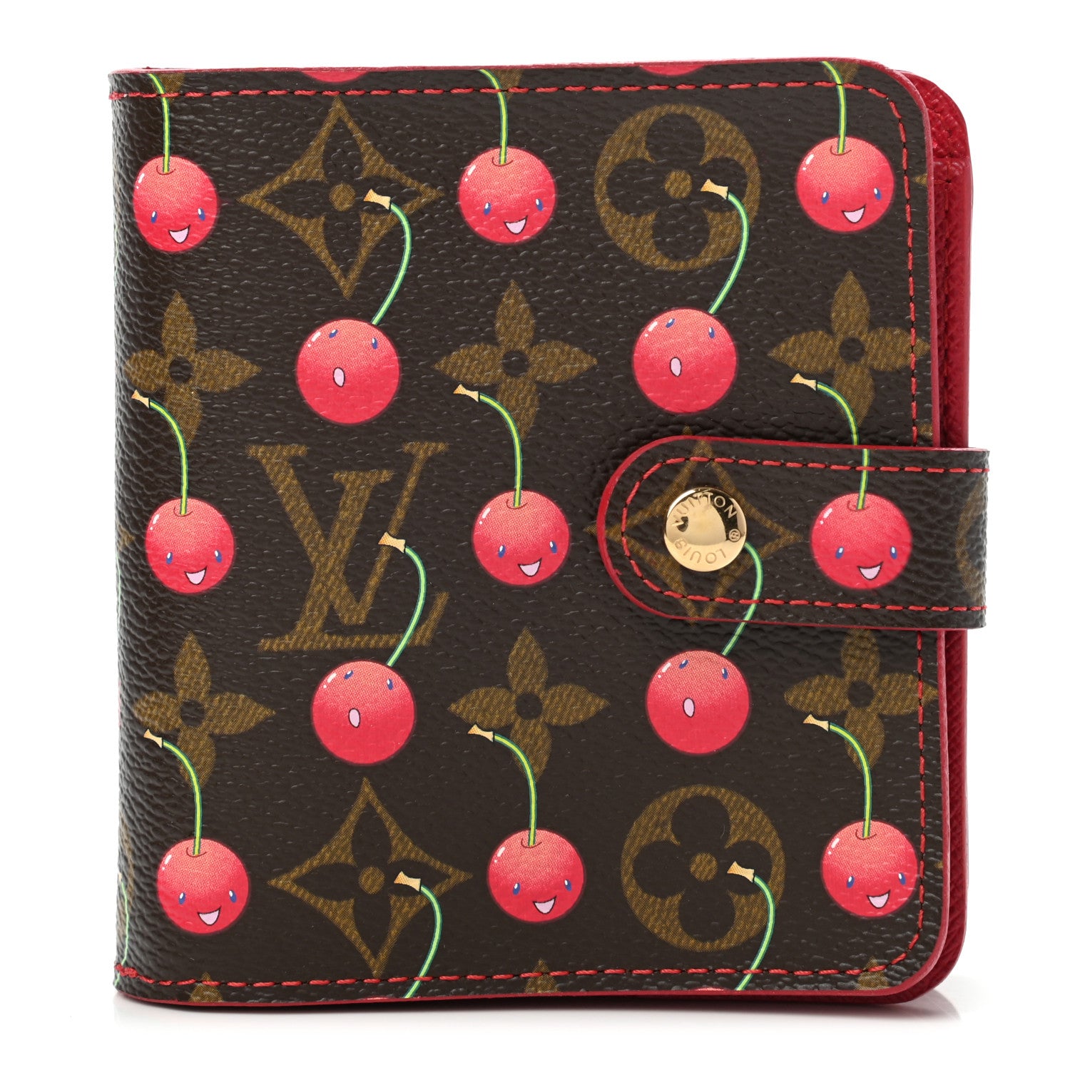 Louis Vuitton Monogram Cerises Compact Zippe Wallet 1 of 7