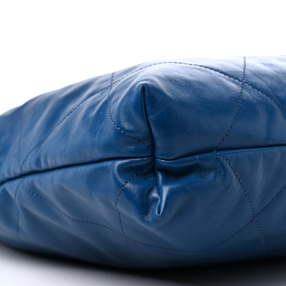 Chanel Shaded Calfskin Quilted Chanel 22 Blue Dark Blue 9 of 10