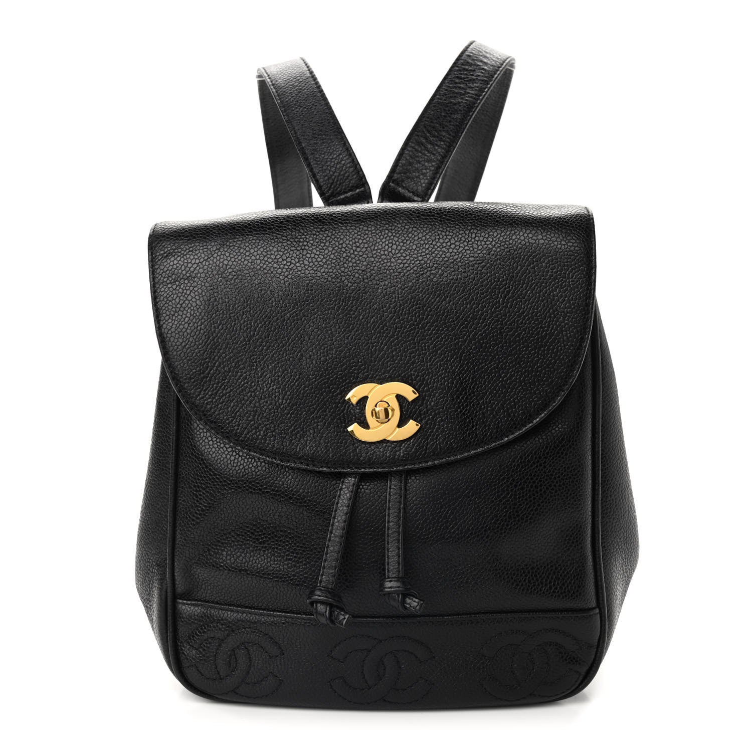 Chanel Caviar CC Backpack Black 1 of 8