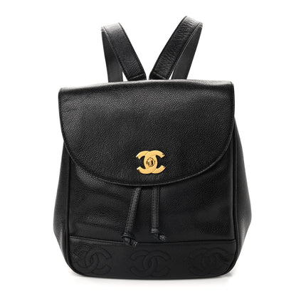 Chanel Caviar CC Backpack Black 1 of 8