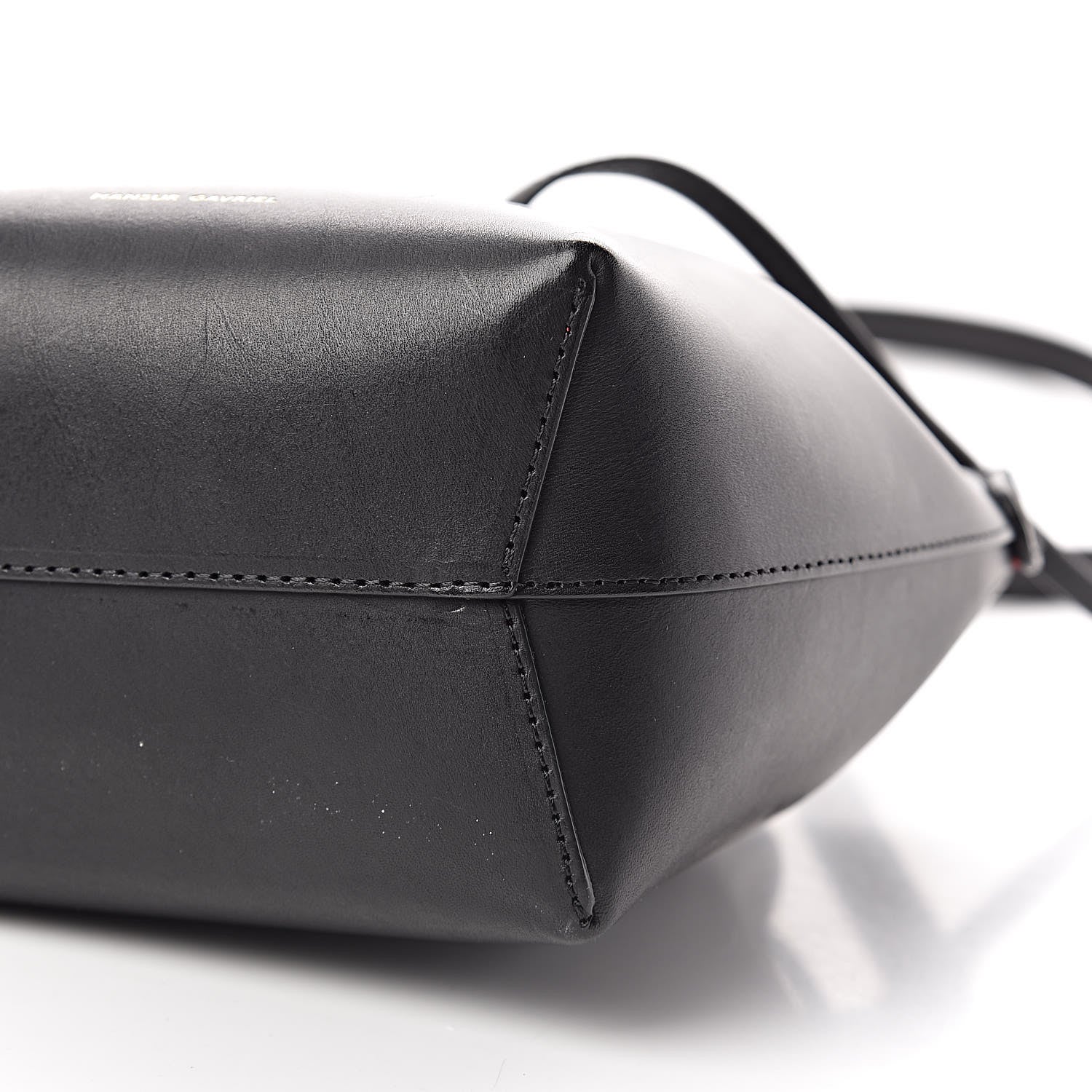 Mansur Gavriel Calfskin Mini Mini Bucket Bag Black Flamma 9 of 9
