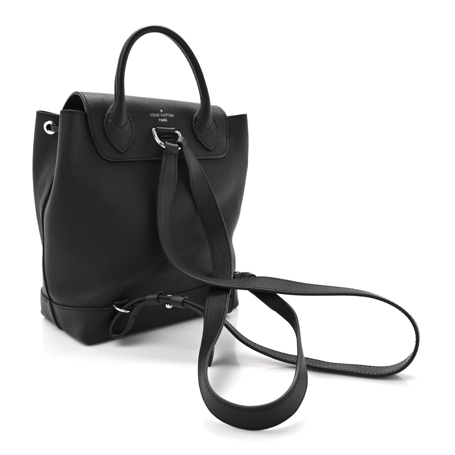 Louis Vuitton Calfskin Lockme Backpack Black 3 of 9