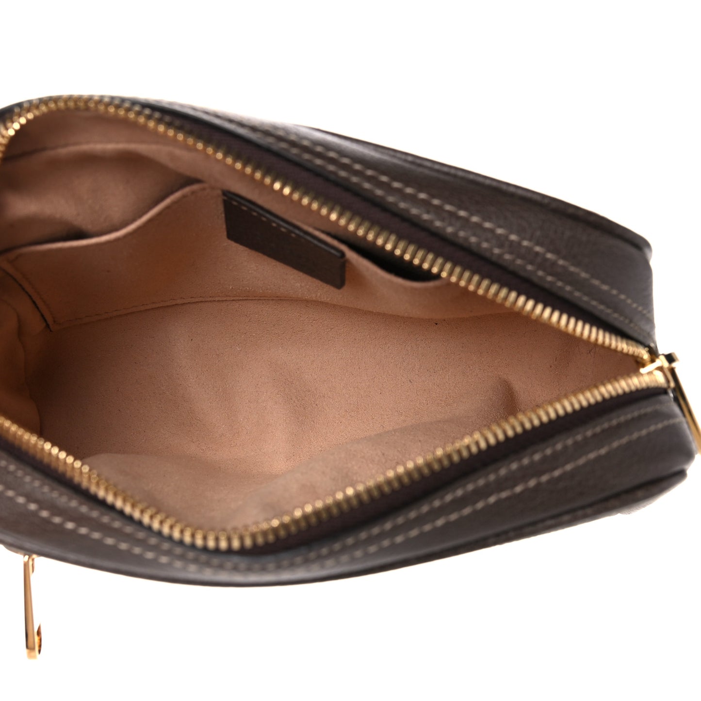 GG Supreme Monogram Web Small Ophidia Belt Bag 85 34 Dark Brown
