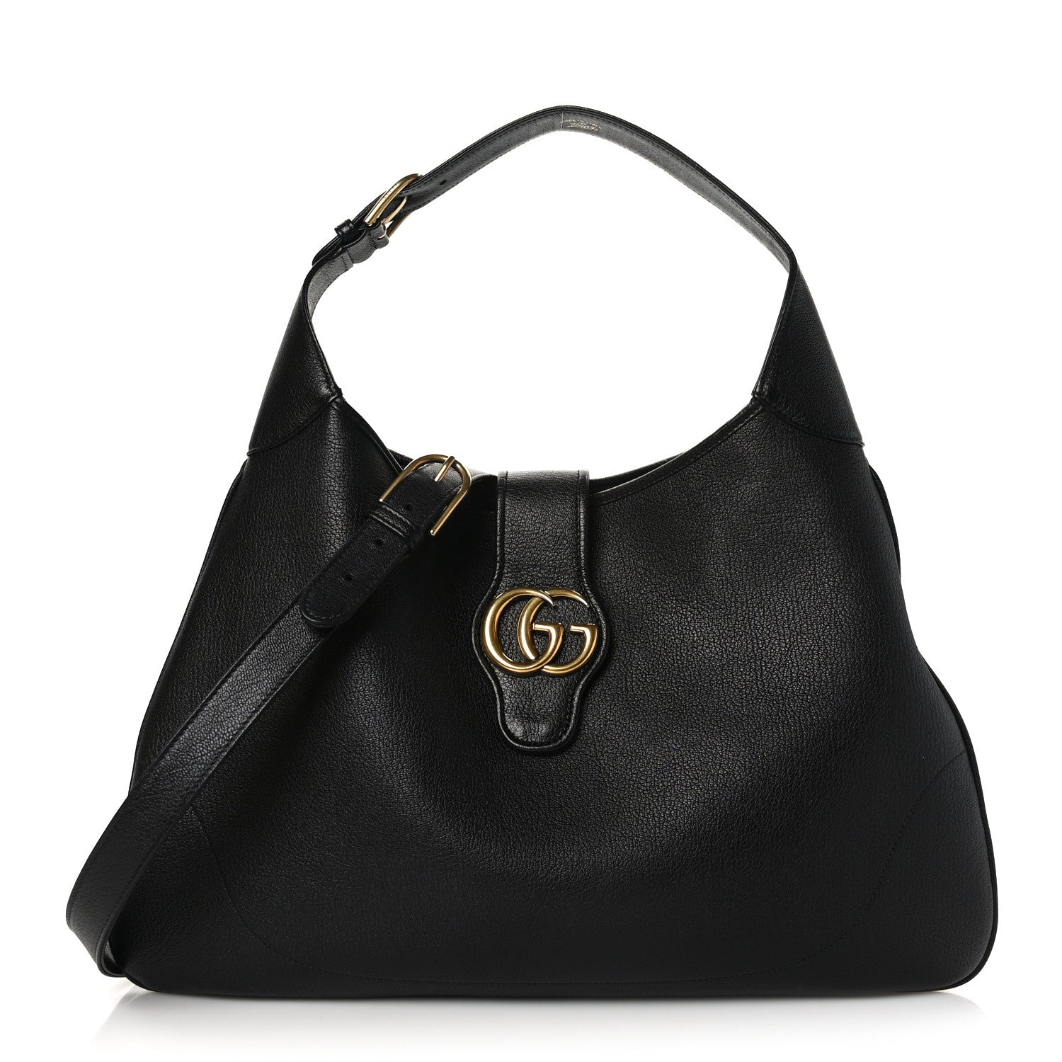 Gucci Goatskin Large Aphrodite Shoulder Bag Black 1 of 10