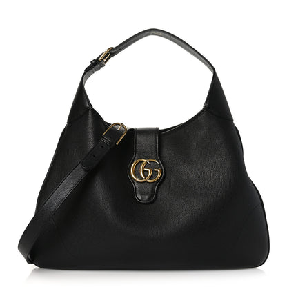 Gucci Goatskin Large Aphrodite Shoulder Bag Black 1 of 10
