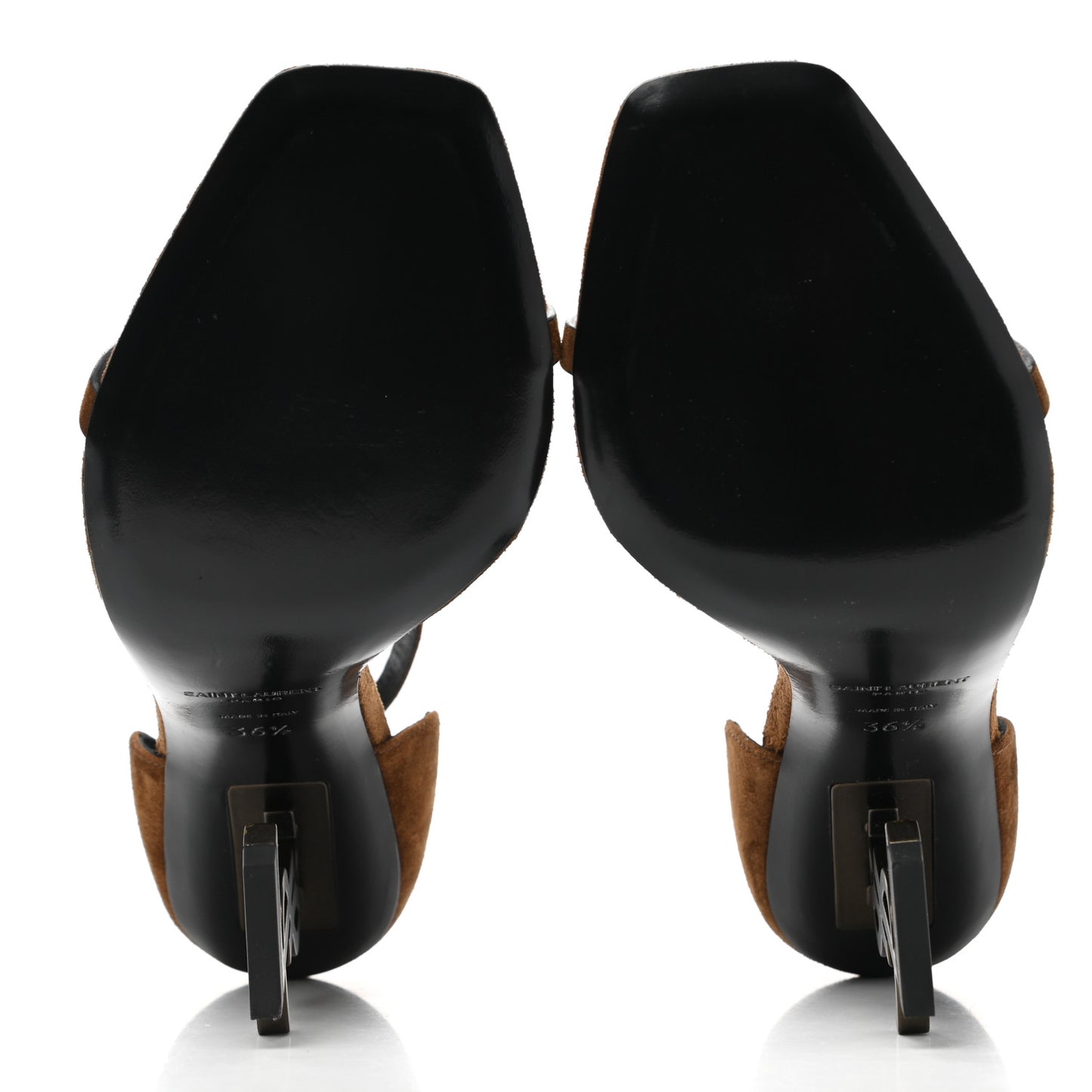 Suede Calfskin Opyum 110 Sandals 36.5 Cachemere Gold