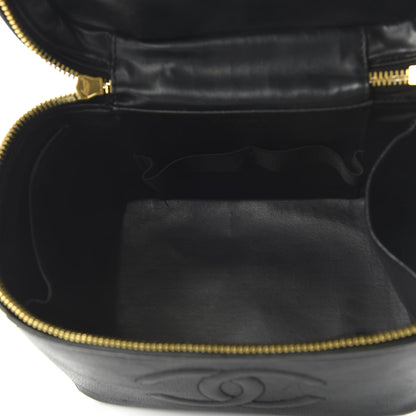 Chanel Caviar CC Vanity Train Case Black 5 of 10