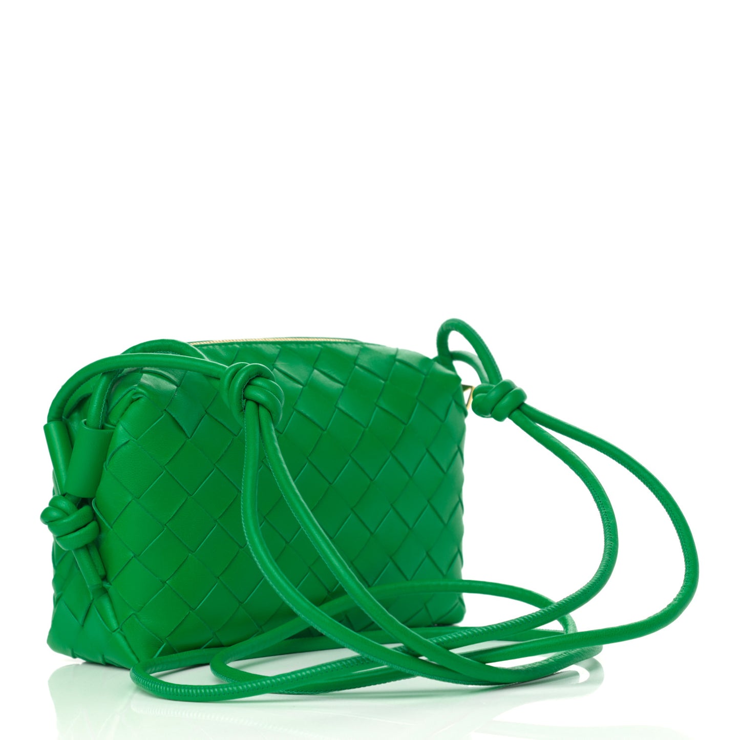 Nappa Intrecciato Mini Loop Camera Bag Parakeet