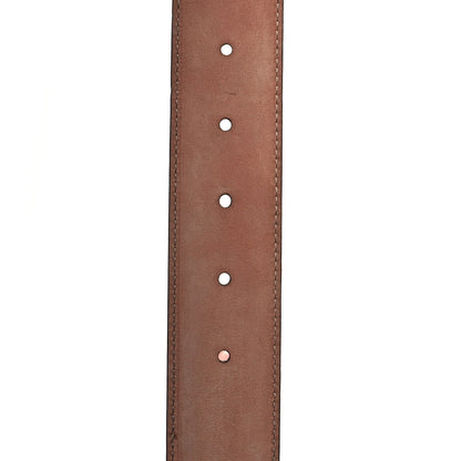 Gucci Guccissima Signature Interlocking G 37mm Belt 95 38 Hibiscus Red 4 of 5