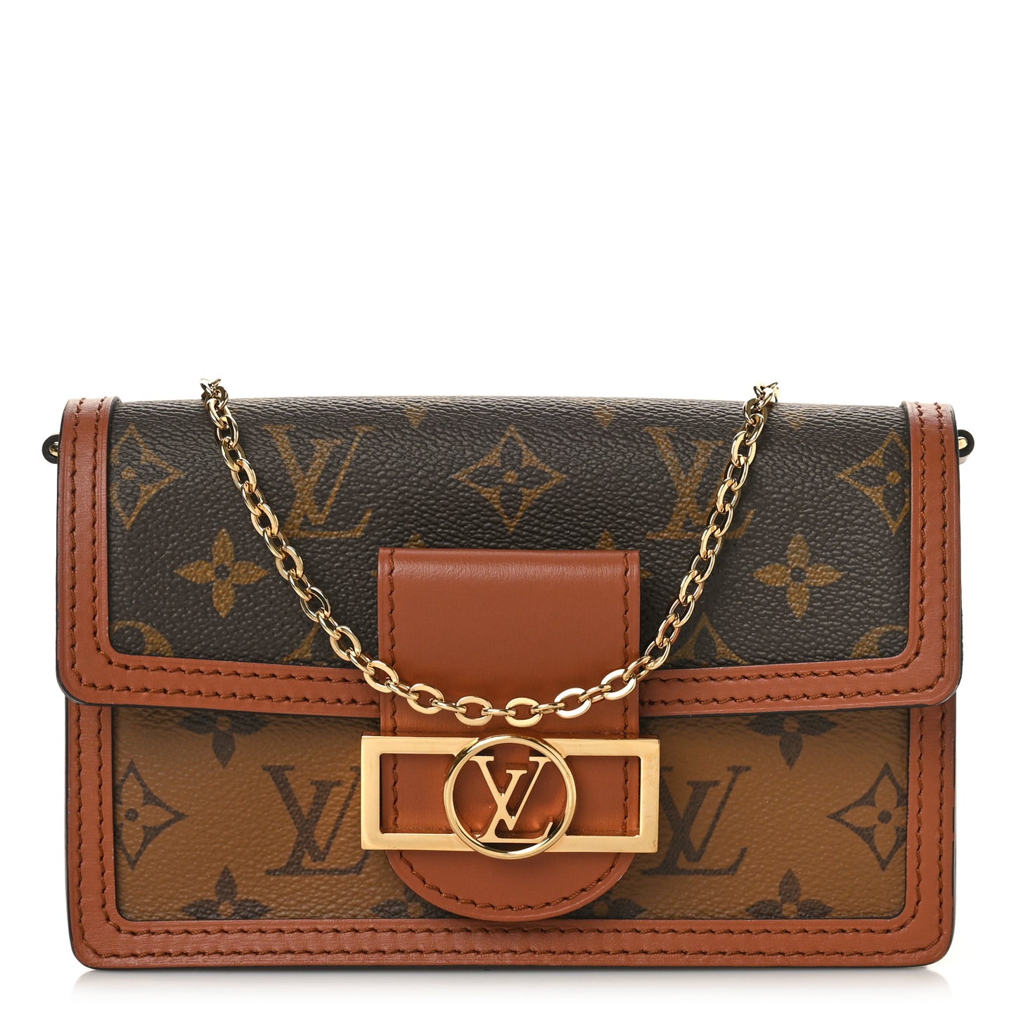 Reverse Monogram Dauphine Chain Wallet