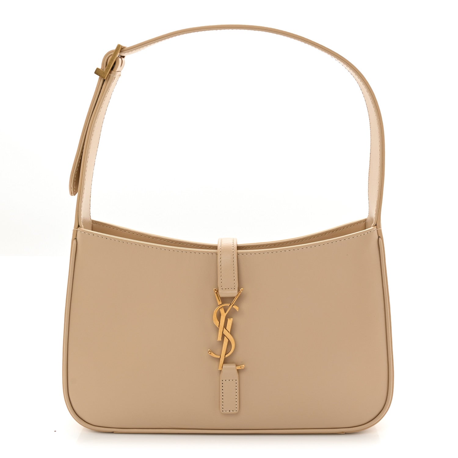 Saint Laurent Smooth Calfskin Le 5 A 7 Hobo Dark Beige 1 of 10