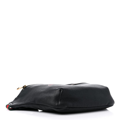 Gucci Grained Calfskin Logo Belt Bag Black 4 of 10