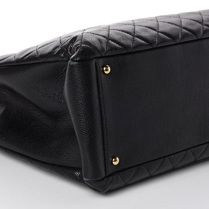 Chanel Caviar Quilted XL Grand Shopping Tote GST Black 5 of 9