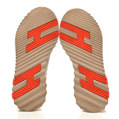Hermes Goatskin Suede Bouncing Sneakers 36 Beige Sarrasin Sanguine 5 of 13