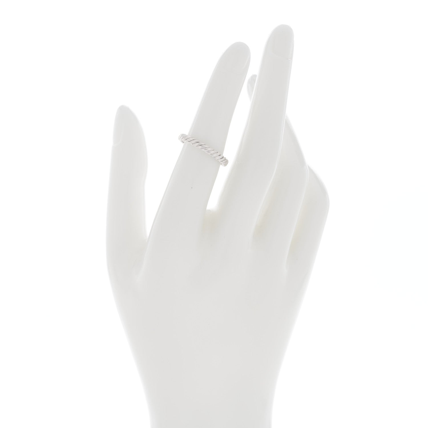 David Yurman Sterling Silver Cable Classics Band Ring 50 5.25 2 of 4