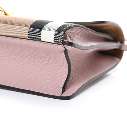 Burberry Derby Calfskin House Check Small Macken Crossbody Bag Pale Orchid 10 of 10