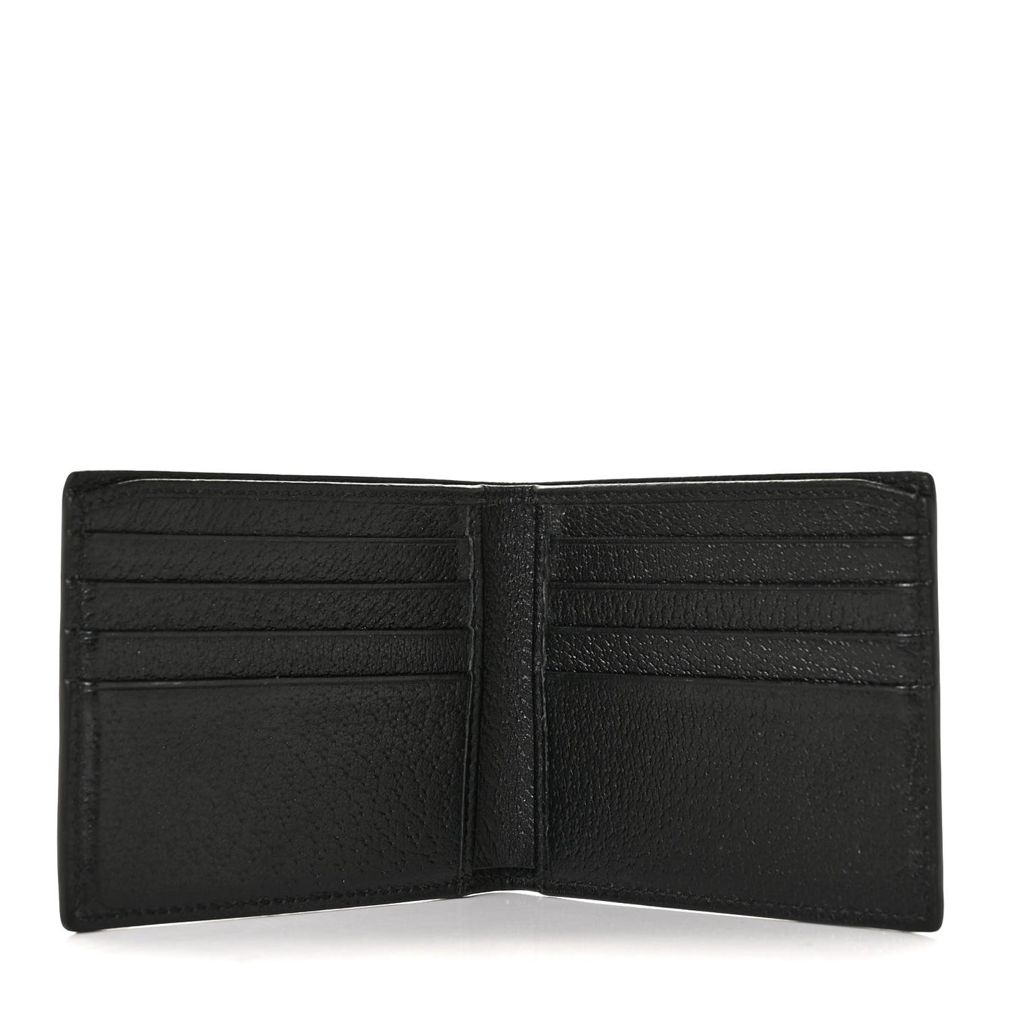 Calfskin Boar Effect GG Marmont Bi-Fold Wallet Black