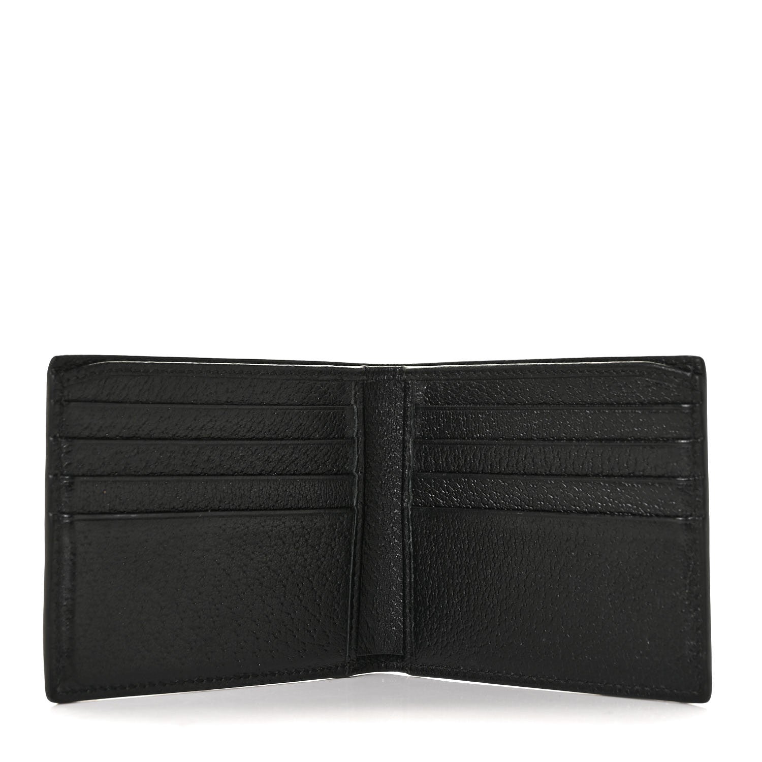 Gucci Calfskin Boar Effect GG Marmont Bi-Fold Wallet Black 5 of 8