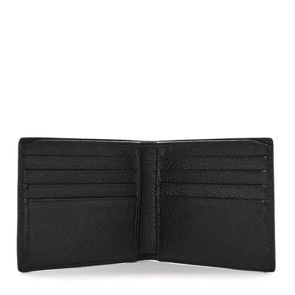 Gucci Calfskin Boar Effect GG Marmont Bi-Fold Wallet Black 5 of 8