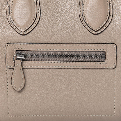 Celine Drummed Calfskin Micro Luggage Dune 8 of 11