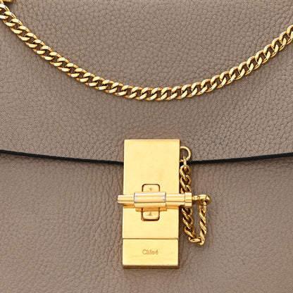 Chloe Grained Lambskin Drew Shoulder Bag Motty Grey 8 of 10