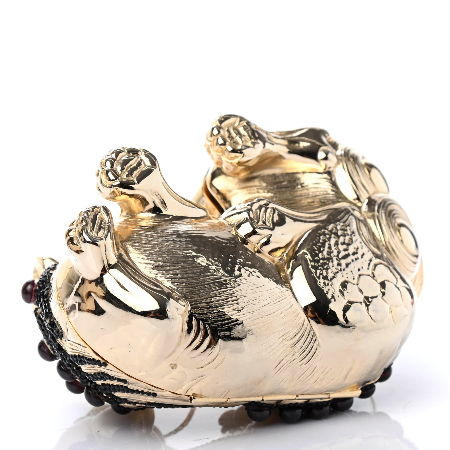 Judith Leiber Swarovski Crystal Ming Foo Dog Minaudiere Clutch 3 of 4