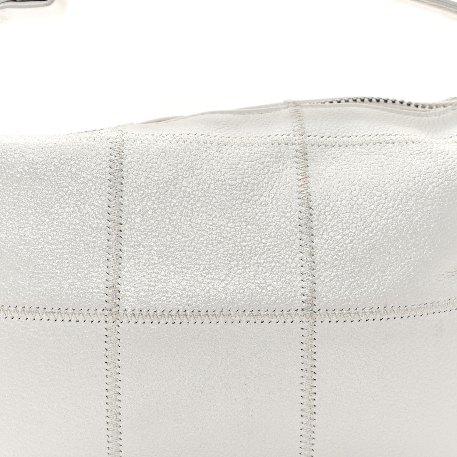 Chanel Caviar Square Stitched Bag White 9 of 14