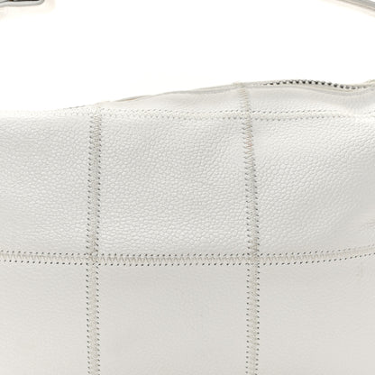 Chanel Caviar Square Stitched Bag White 9 of 14