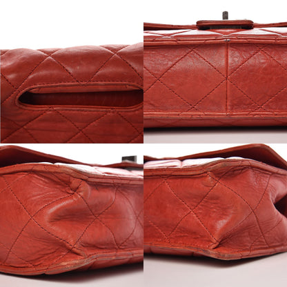 Chanel Washed Lambskin Jumbo Take Away Flap Black Dark Red 10 of 10