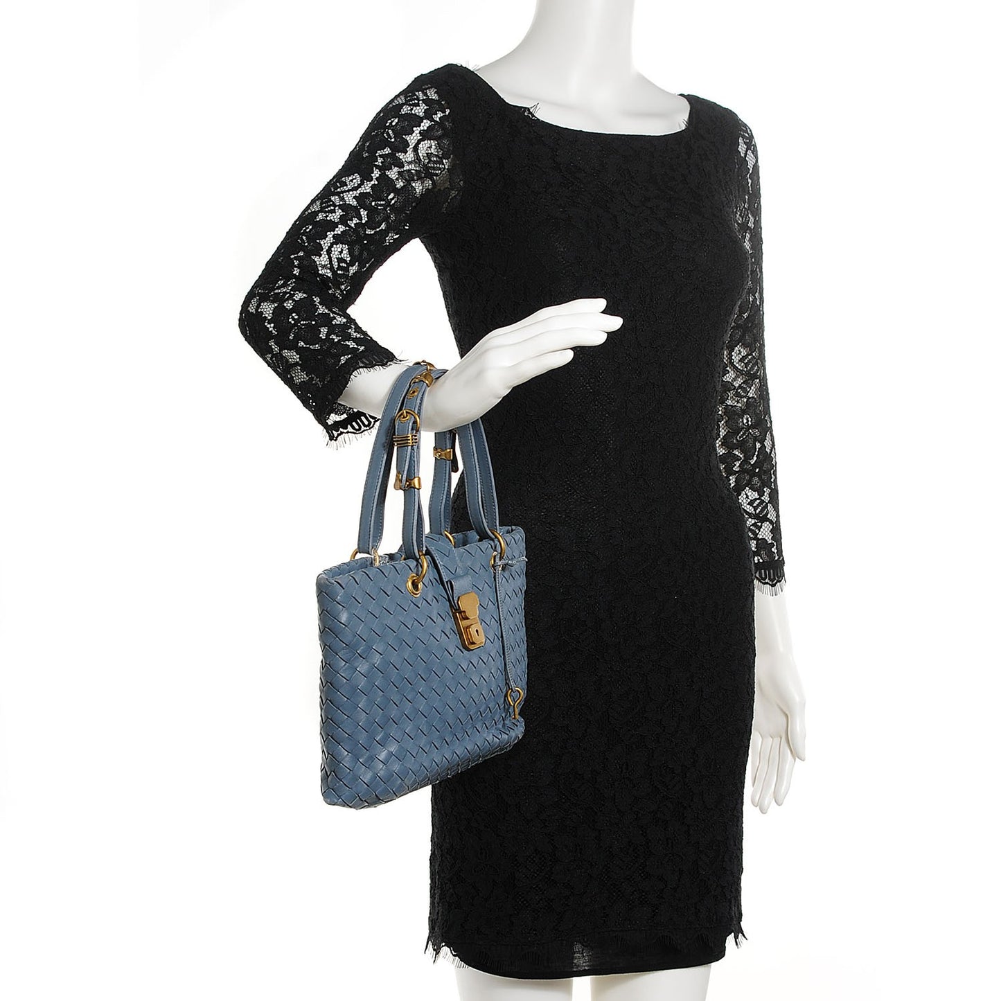 Nappa Intrecciato Small Capri Tote Artic
